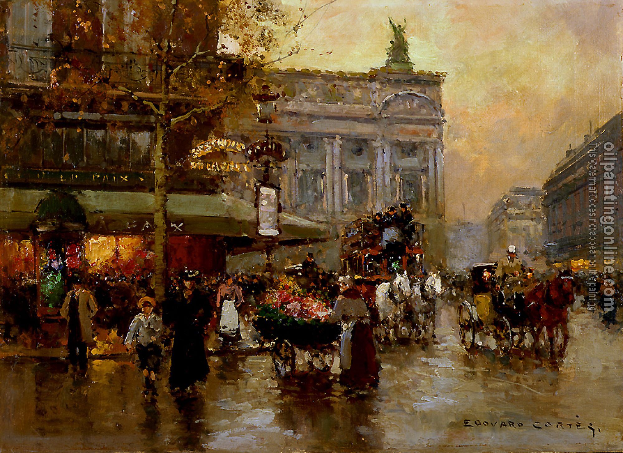 Edouard Cortes - Cafe de la Paix